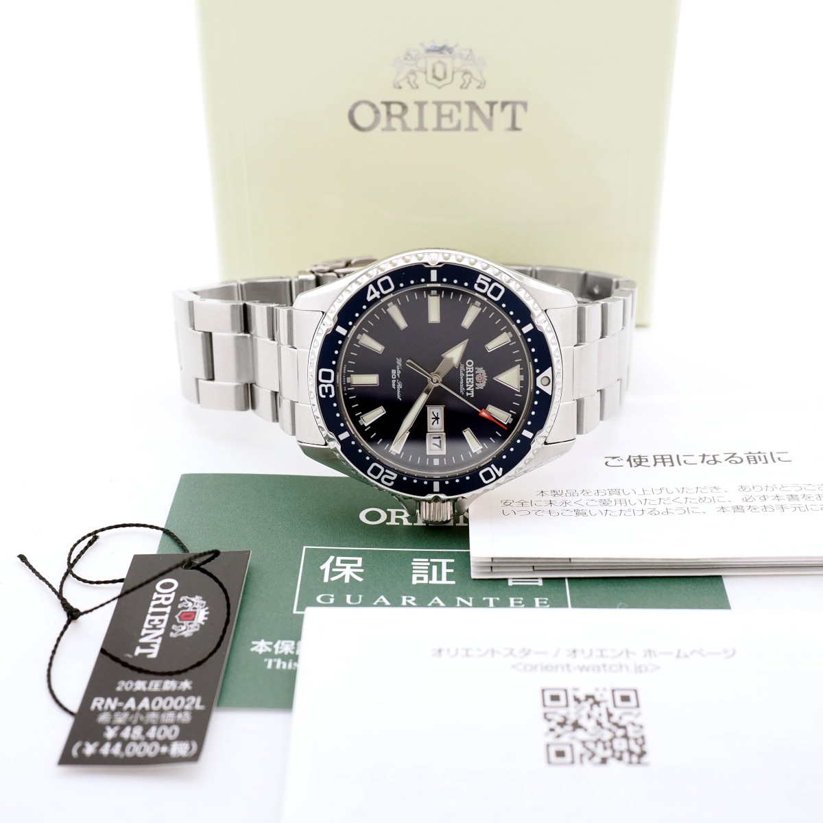 オリエント 200mダイバー RN-AA0002L F692-UAA0 Cal.F6922 22石 自動巻 2024年購入品 USED ORIENT