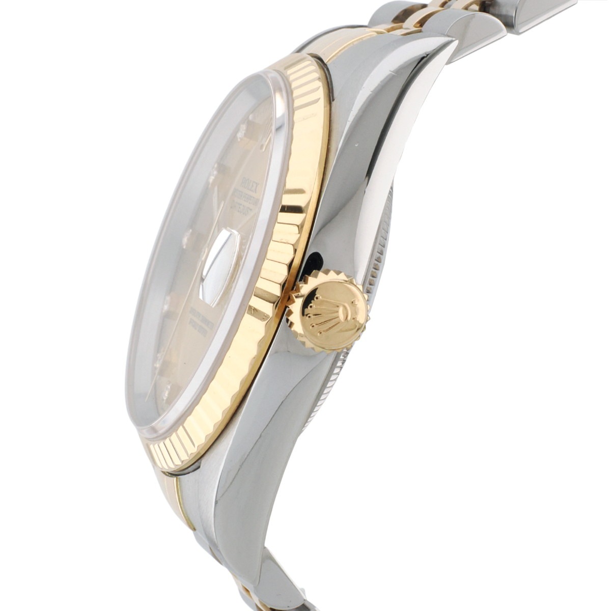 【2026年1月日ロレOH済/フルセット】ロレックス デイトジャスト 16233G 10Pダイヤ シャンパン S番 1993年 Rolex