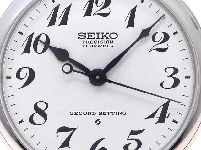 国鉄　懐中時計　鹿鉄 セイコー 鉄道時計 鹿鉄 6110-0010 21石手巻 OH済 昭和52年製