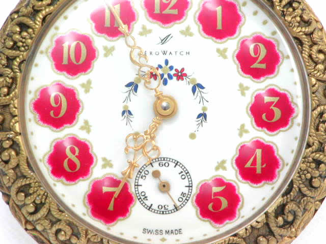 アエロ 彫刻入り 懐中時計 50100 JA01　新品