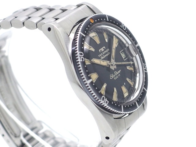 テクノス スカイダイバー 500 自動巻 OH済 1960年代 Technos