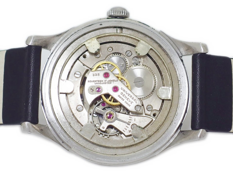 ユニバーサル ジュネーブ Ref.206501 ドーム型文字盤 Cal.332 手巻 OH済 1952年製