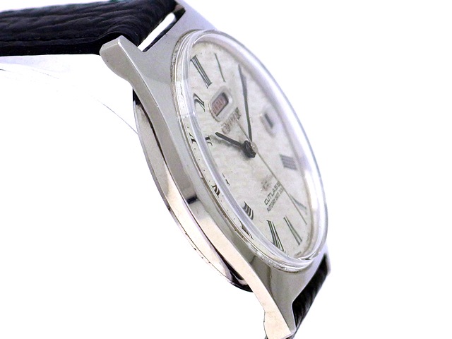 シチズン カトラス オート デイデイト CUSS 3002-Y 変わり文字盤 33石