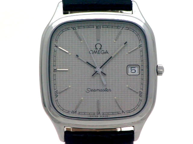 低価格の シーマスター オメガ 角型 OMEGA 1980年代 クオーツ Cal.255-411 時計