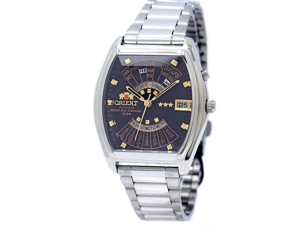 オリエント 万年カレンダー トノー型ケース WV0281EU 自動巻 未使用品 ORIENT