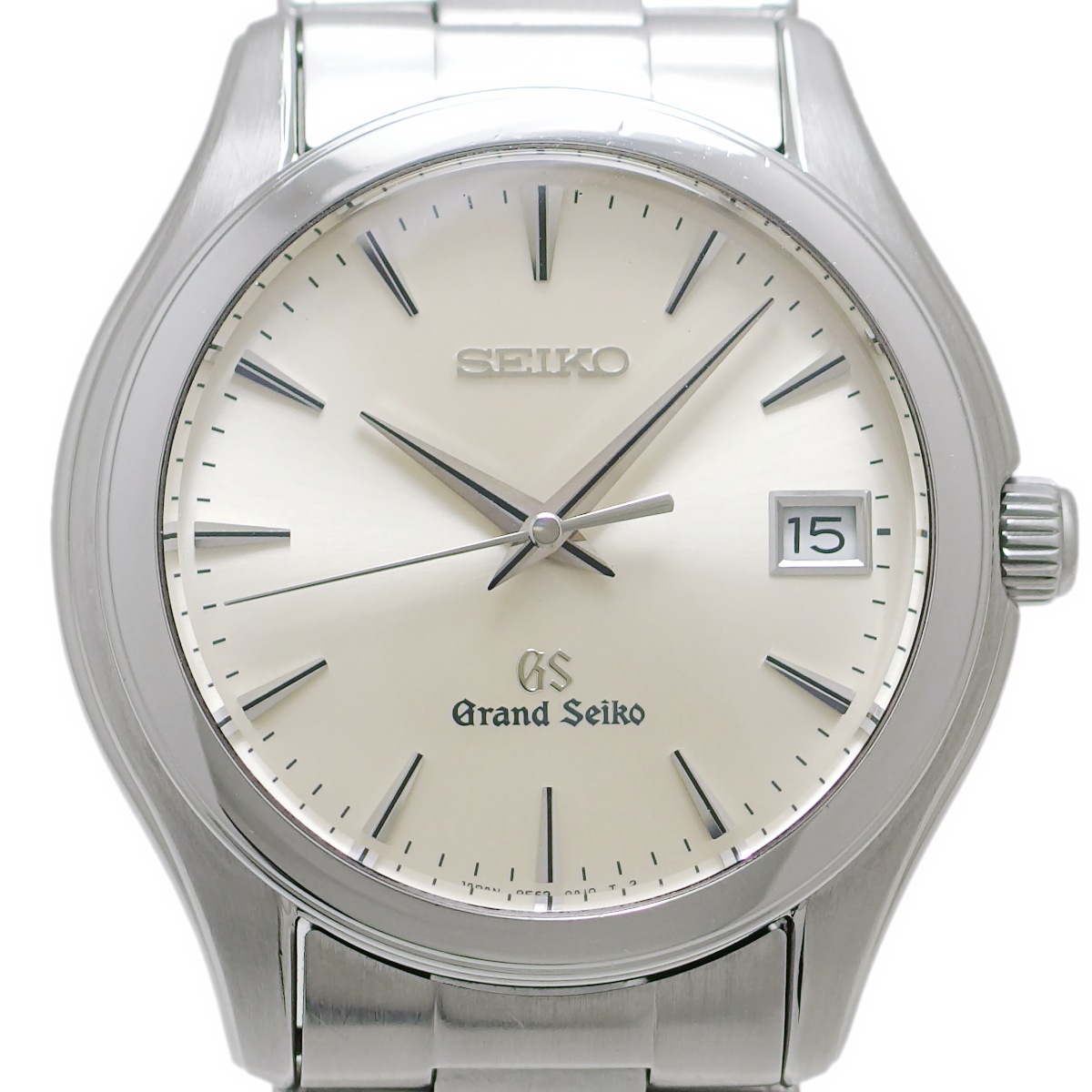 グランドセイコー SBGX005 9F62-0A10 文字盤放射仕上げ GSメタルブレスレット 付属品付き クオーツ 1998年製 USED Seiko