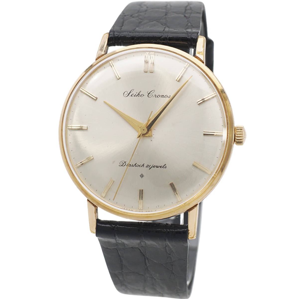 セイコー クロノス SD文字盤 15026E 金メッキ 21石 手巻 OH済 昭和37年/1962年製