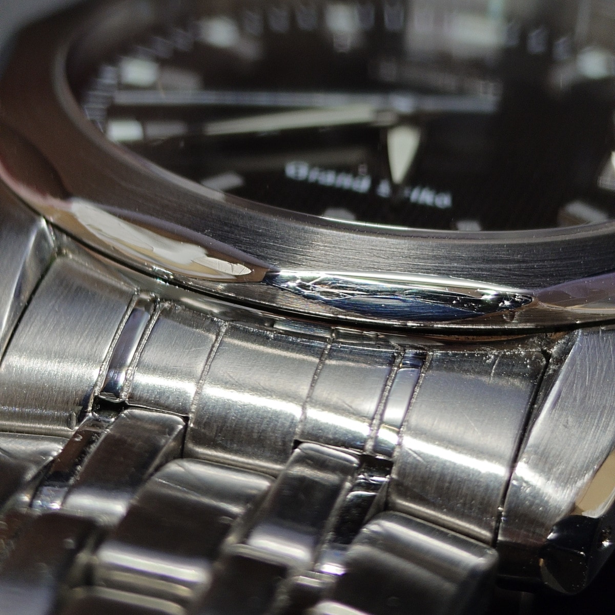 グランドセイコー SBGF001 8J56-8000 ねじ込みリューズ 純正ブレスレット クオ－ツ 1995年製 USED Seiko