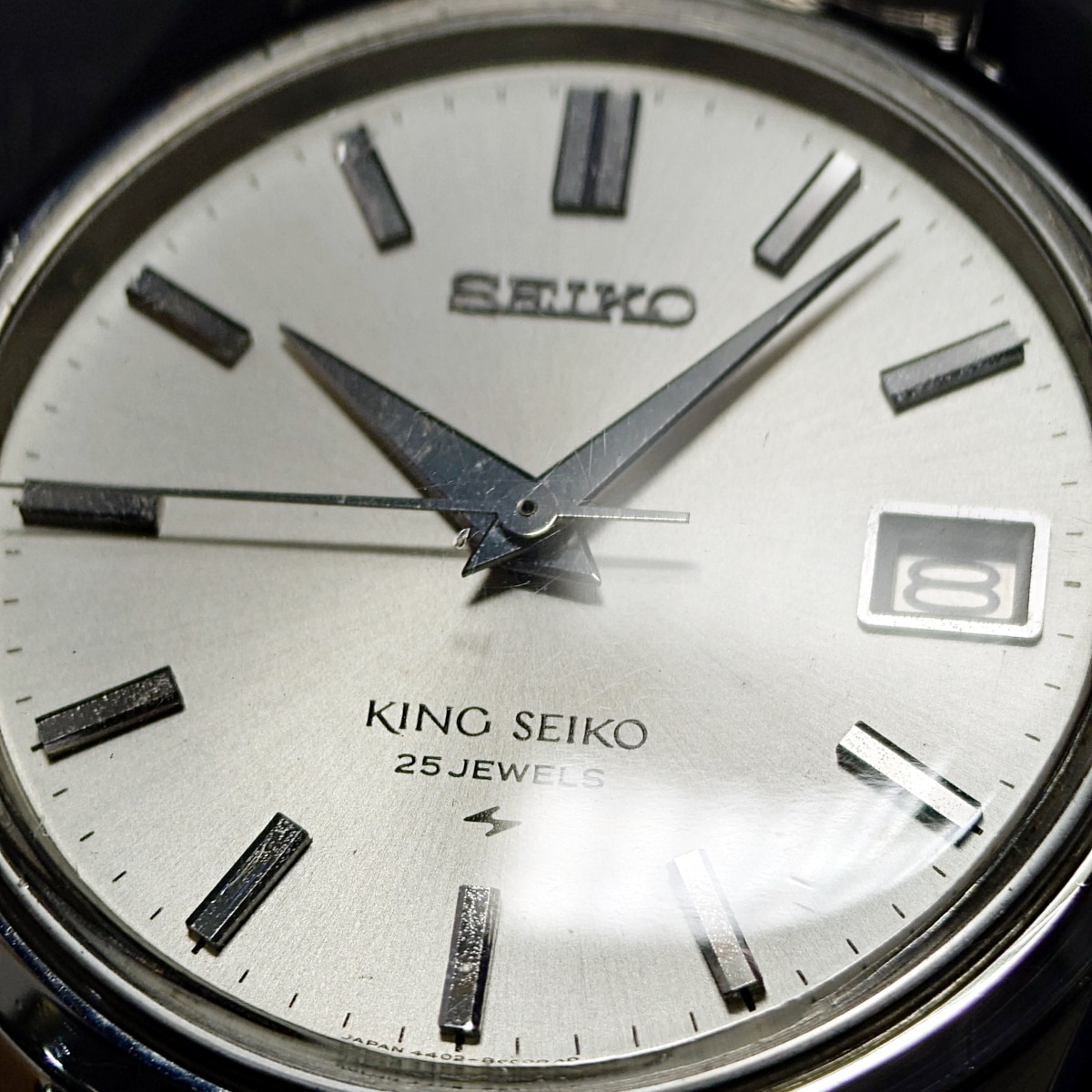 キングセイコー 4402-8000 44KSデイト 後期型 亀戸メダリオン 手巻 OH済 1968年製(昭和43年)