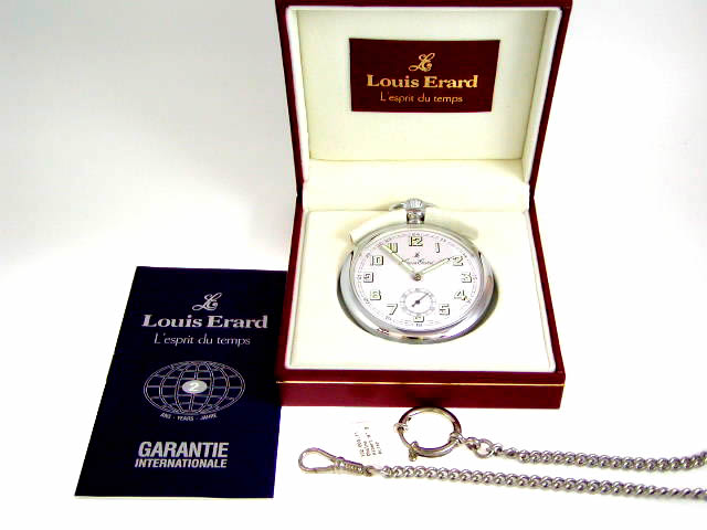 ルイ・エラール 懐中時計 トラディショナル 白文字盤