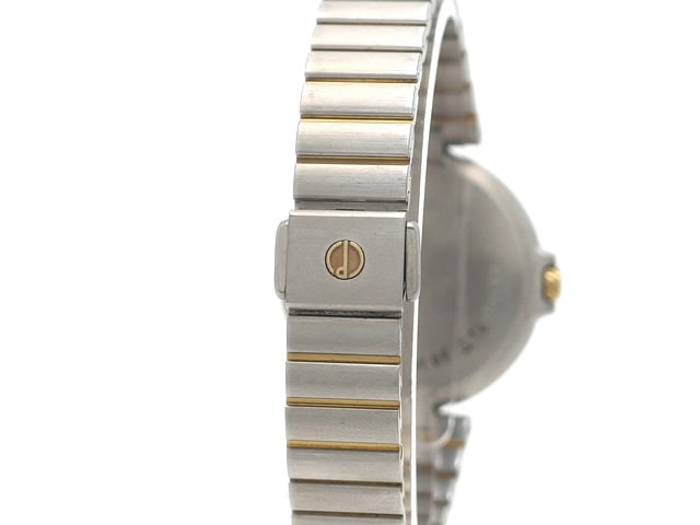 ダンヒル☆レディース☆クオーツ時計☆変わり文字盤 ダンヒル ミレニアム SS/GP 青文字盤 クオーツ USED