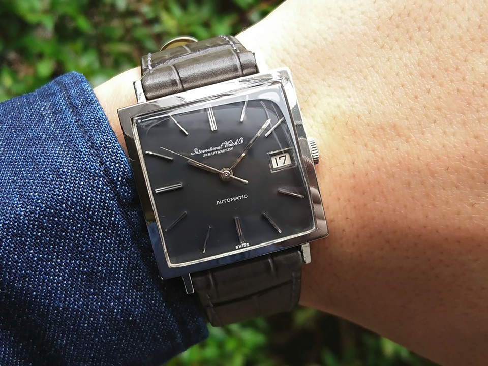 インターナショナル Ref.1160AD 角型ケース Cal.8541 自動巻 OH済 1965年製 International Watch Co