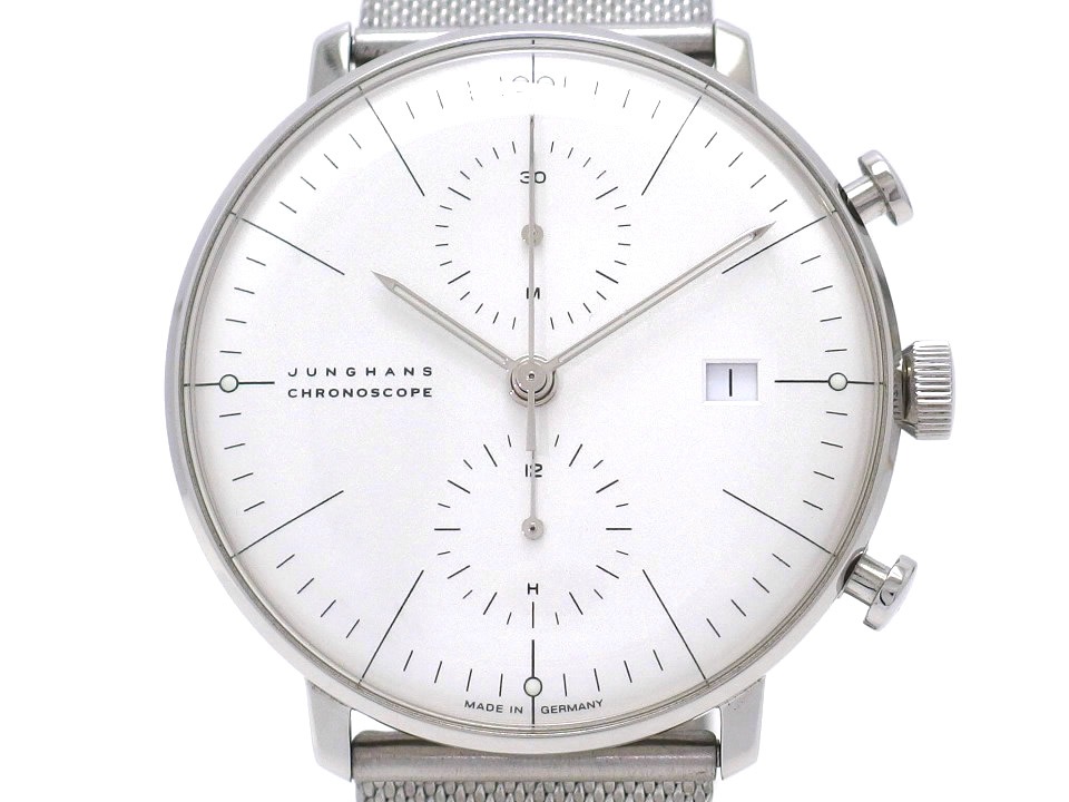 JUNGHANS アナログ手巻き時計 ホワイト アイテムレビュー】JUNGHANS（ユンハンス）マックス・ビル