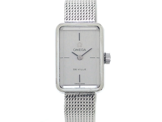 オメガ デヴィル 511.445 レディース 手巻 シルバーダイヤル OH済 1973