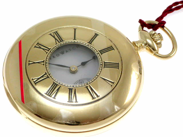 アエロ 懐中時計手巻き GP ハーフハンタータイプ 55700 J502　新品