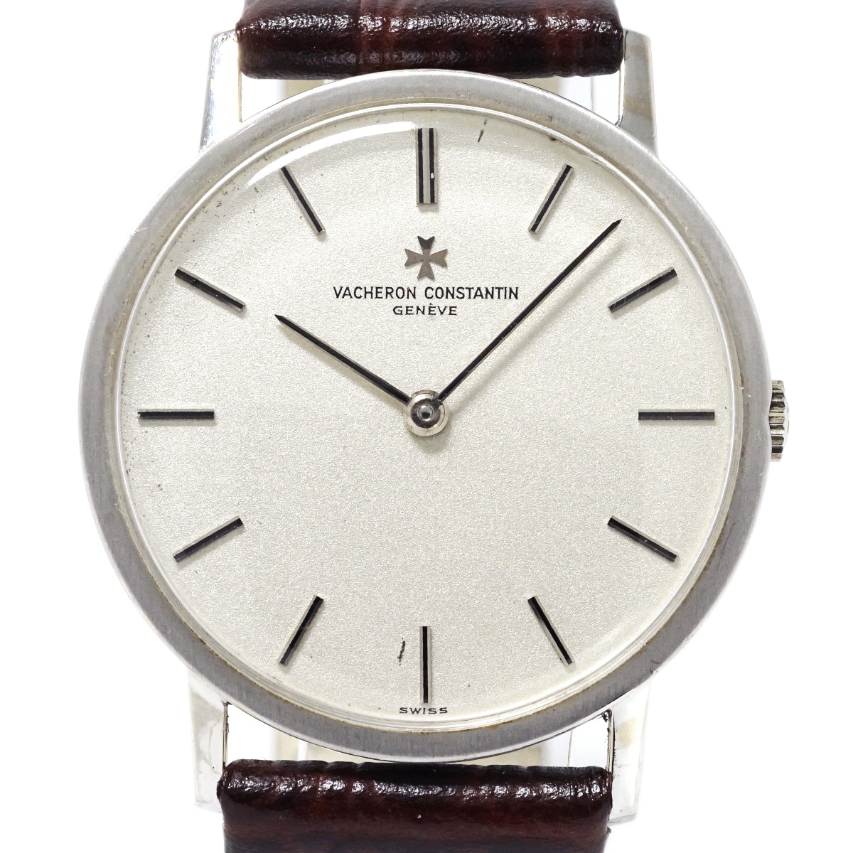 バセロンコンスタンチン 18金無垢ホワイトゴールド WG Ref.7811 Cal.1014 手巻 OH済 1970年代