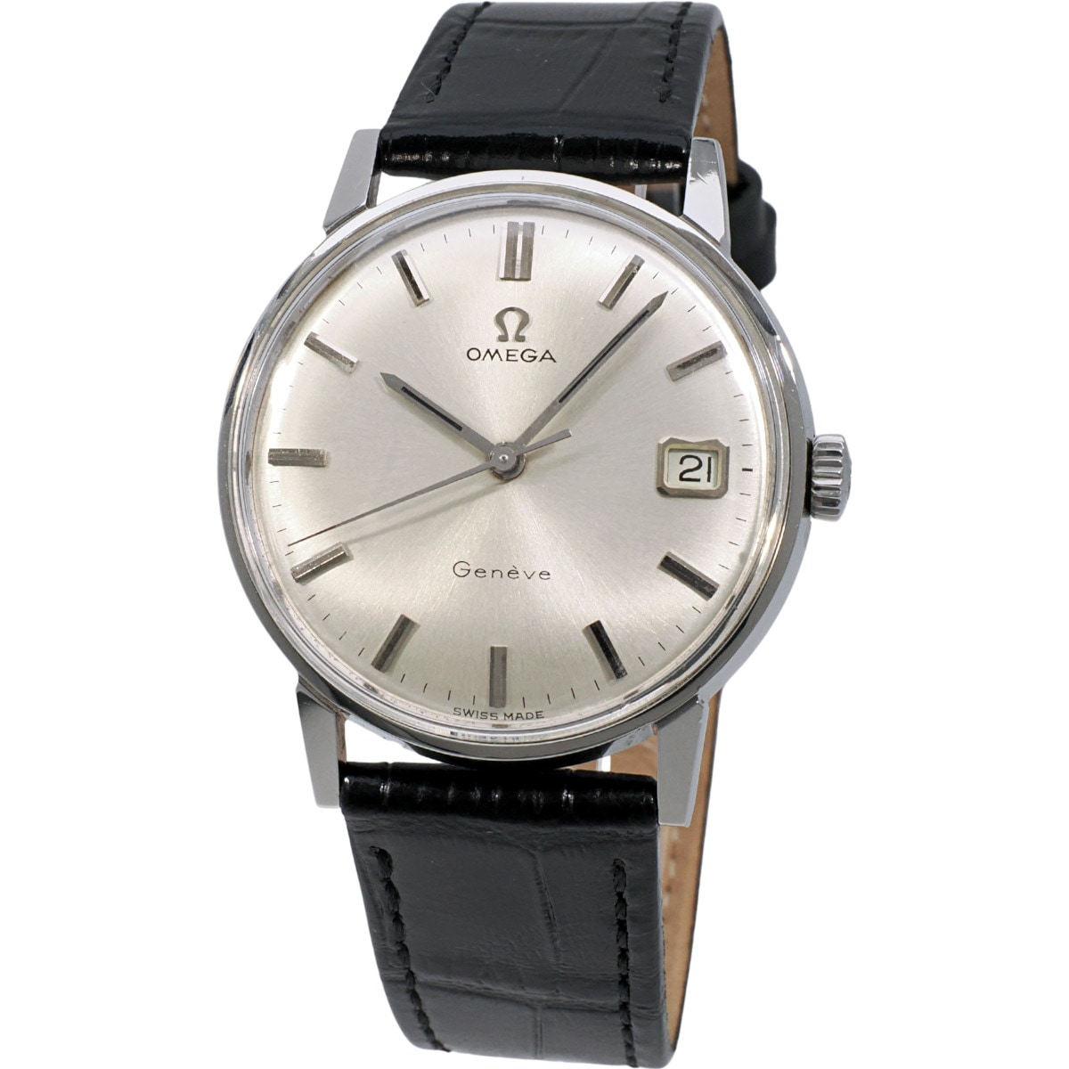 オメガ ジュネーブ 136.011 純正尾錠 Cal.613 手巻 OH済 1968年製