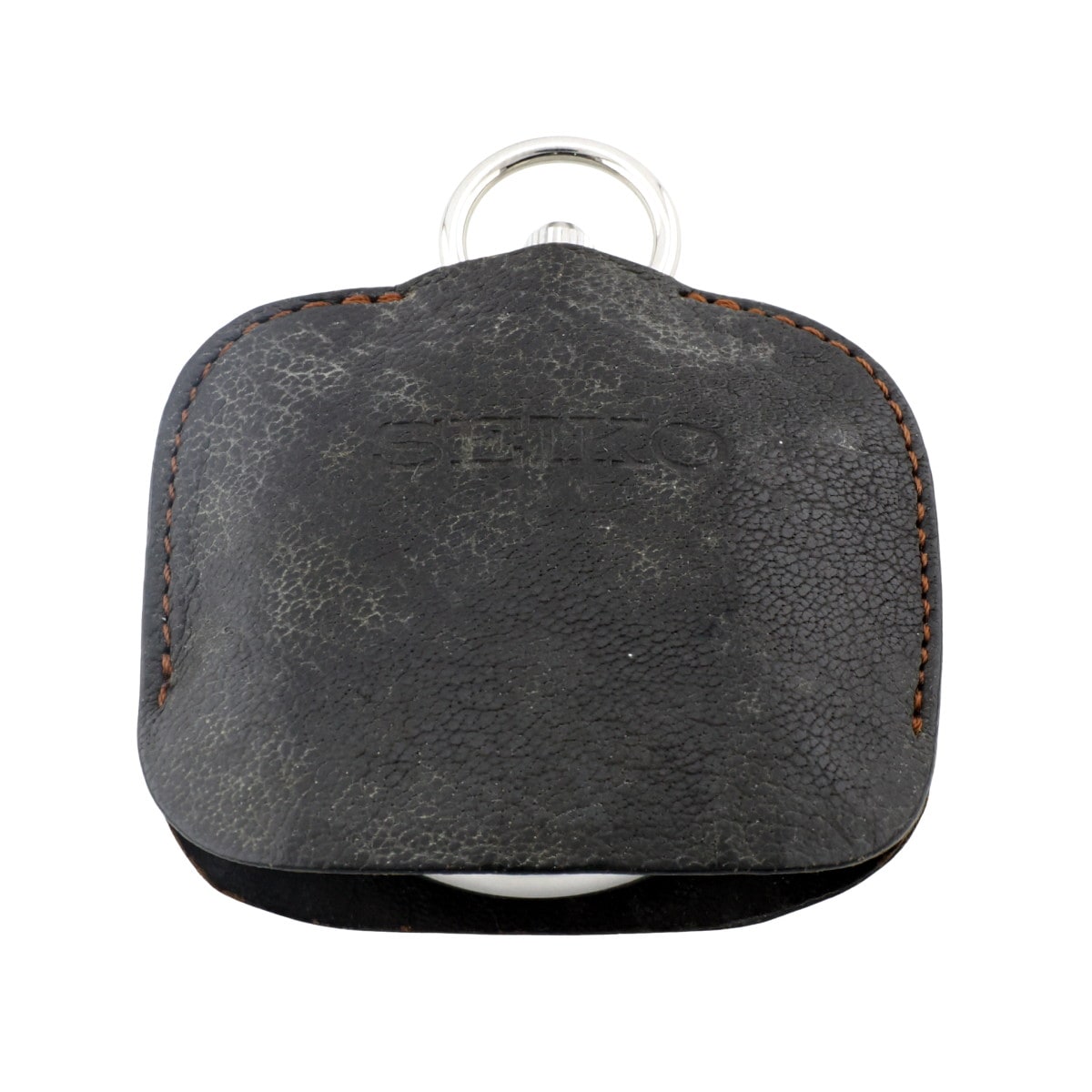 セイコー 懐中時計 5740-0080 ステンレス SEIKO革カバー付 10振動 ロードマーベルCal.5740C 手巻 OH済 1968年製（昭和43年）