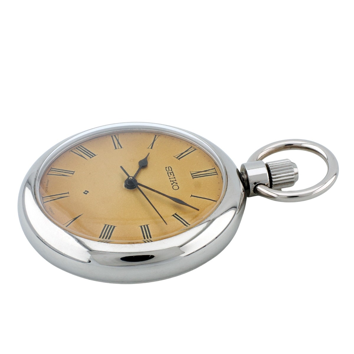 セイコー 懐中時計 5740-0080 ステンレス SEIKO革カバー付 10振動 ロードマーベルCal.5740C 手巻 OH済 1968年製（昭和43年）