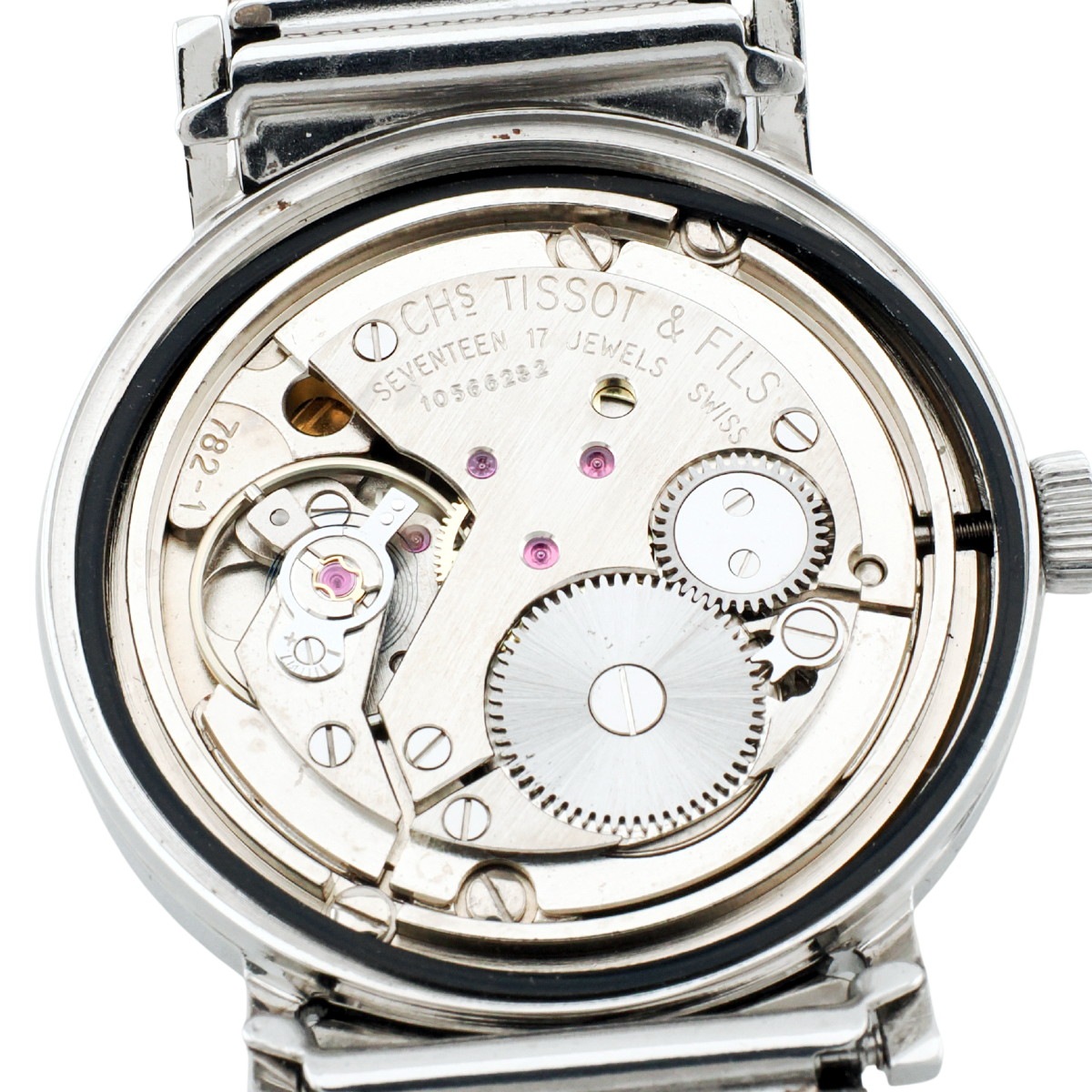 TISSOT シースター ヴィソデイト 42520 41520 純正メッシュブレス Cal.782-1 手巻 OH済 1969年製 ティソ