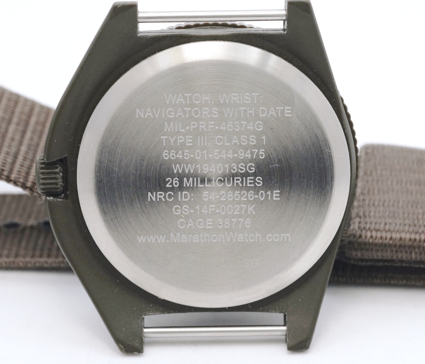 マラソン ナビゲーター デイト 茶色 WW194013SG クオーツ USED MARATHON