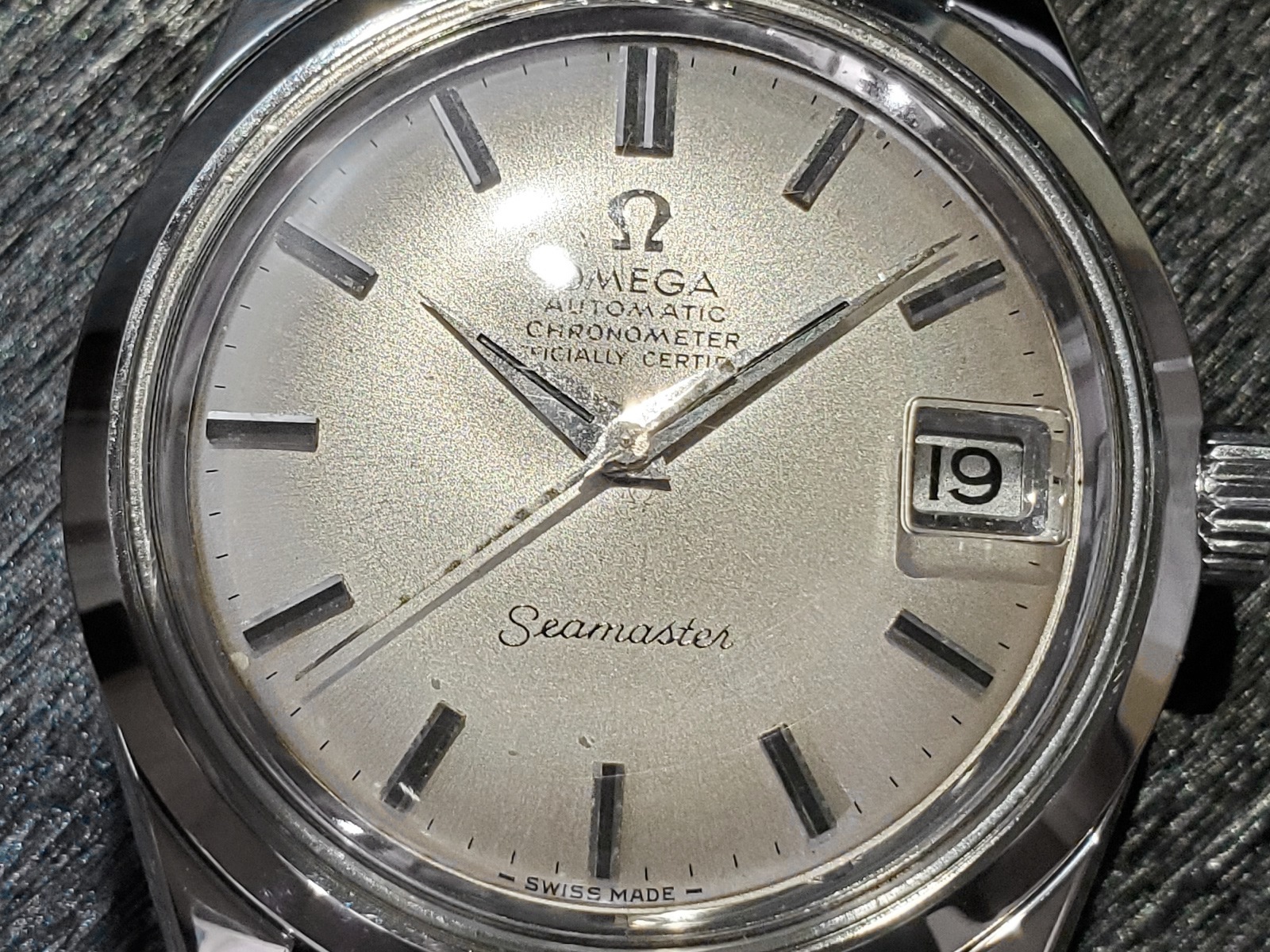 オメガ シーマスター クロノメーター 168.024 純正ブレス Cal.564 自動巻 OH済 1970年製