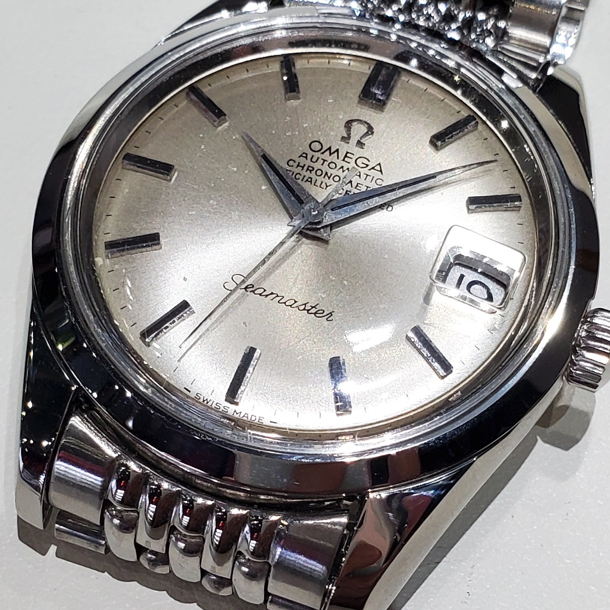 オメガ シーマスター クロノメーター 168.024 純正ブレス Cal.564 自動巻 OH済 1970年製