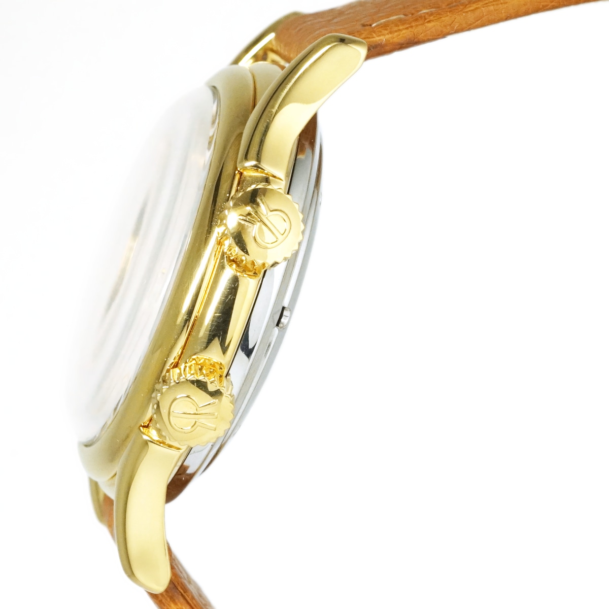 レビュートーメン クリケット 7922001 金メッキ アラーム機能付き Cal.AS1475 17石 手巻 OH済 USED