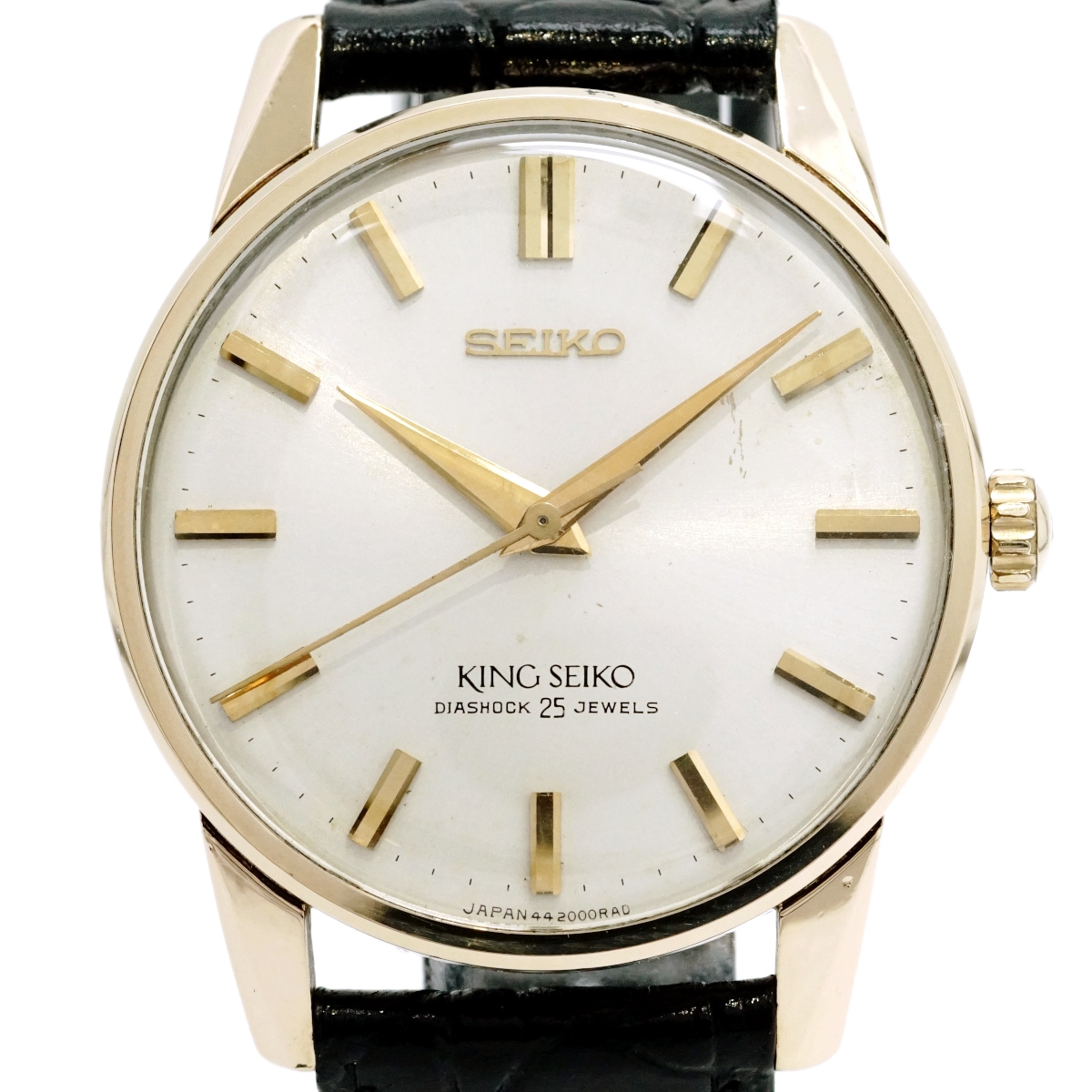 稼動 KING SEIKO 腕時計 2nd 盾メダリオン 手巻き 44 セイコー 44キングセイコー 2ndモデル 後期型 盾メダリオン 44