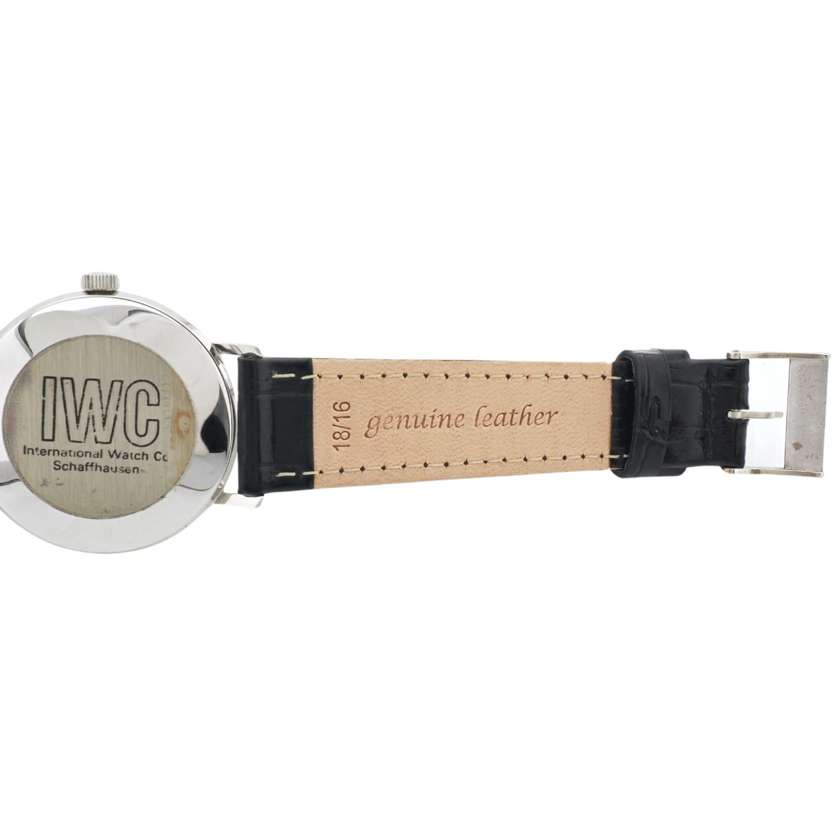 IWC ラウンドケース 純正箱・保証書付き 純正尾錠 Cal.89 手巻き OH済 1977年製