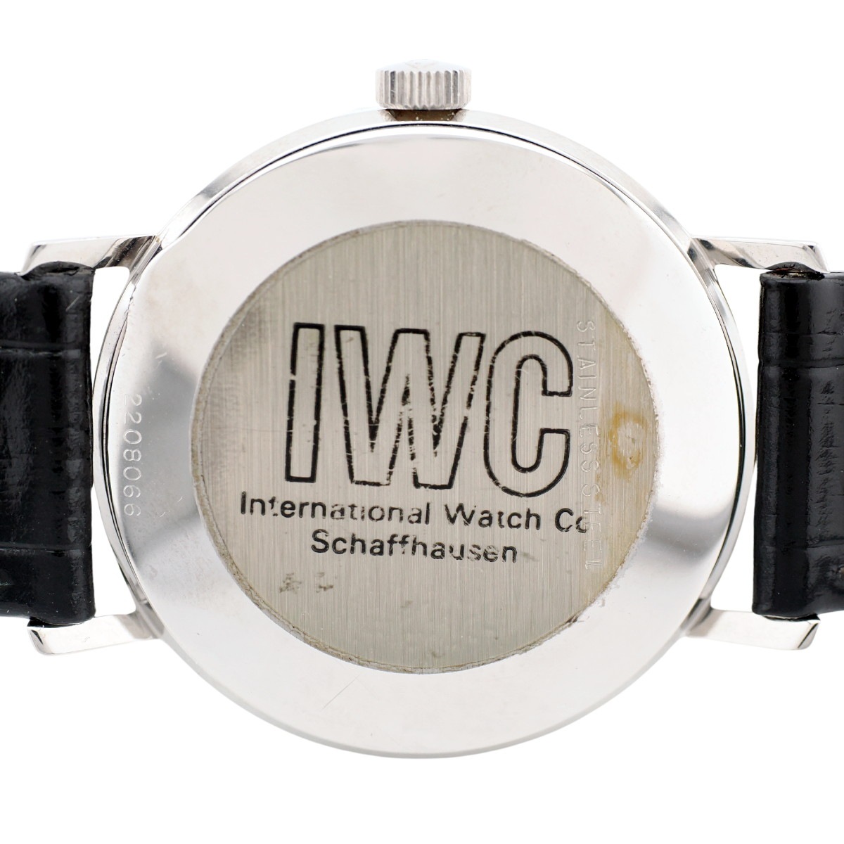 IWC ラウンドケース 純正箱・保証書付き 純正尾錠 Cal.89 手巻き OH済 1977年製