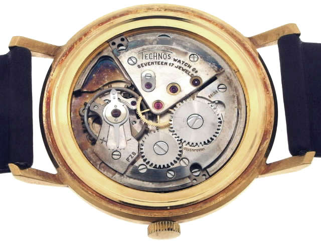 テクノス GP 17石手巻 OH済 1950年代 Technos