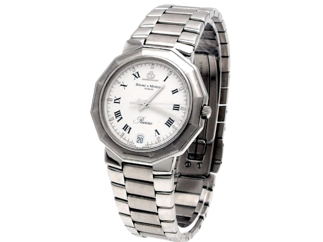 稼動BAUME&MERCIER 5131.001 リビエラ クオーツ 腕時計 ボーム&メルシェ リビエラ 5131.2 クオーツ USED Baume&Mercier