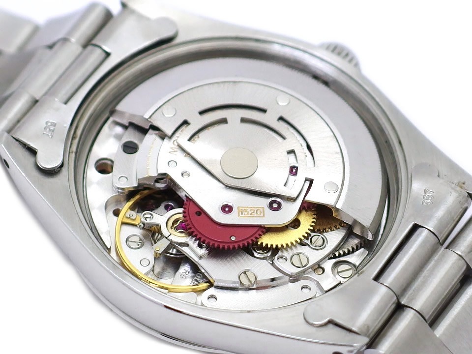 ロレックス エアキング Ref.5500 Cal.1520 自動巻 OH済 ロレックス純正ハードブレス 1987年製 Rolex