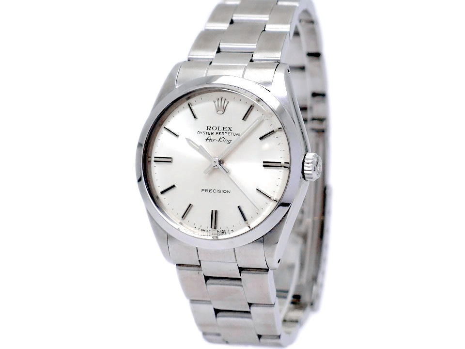 ロレックス エアキング Ref.5500 Cal.1520 自動巻 OH済 ロレックス純正ハードブレス 1987年製 Rolex