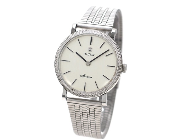 ウォルサム マキシム Cal.HT001 17石手巻 コインエッジベゼル OH済 1970年代