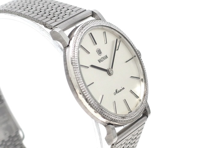 ウォルサム マキシム Cal.HT001 17石手巻 コインエッジベゼル OH済 1970年代