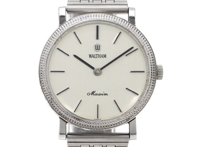 ウォルサム マキシム Cal.HT001 17石手巻 コインエッジベゼル OH済 1970年代