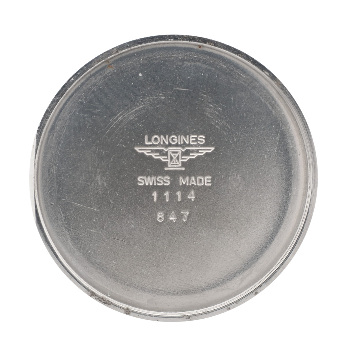 ロンジン Ref.1114 薄型ケース 2針 純正箱付き 純正尾錠 Cal.L847.4 17石 手巻 OH済 1977年製