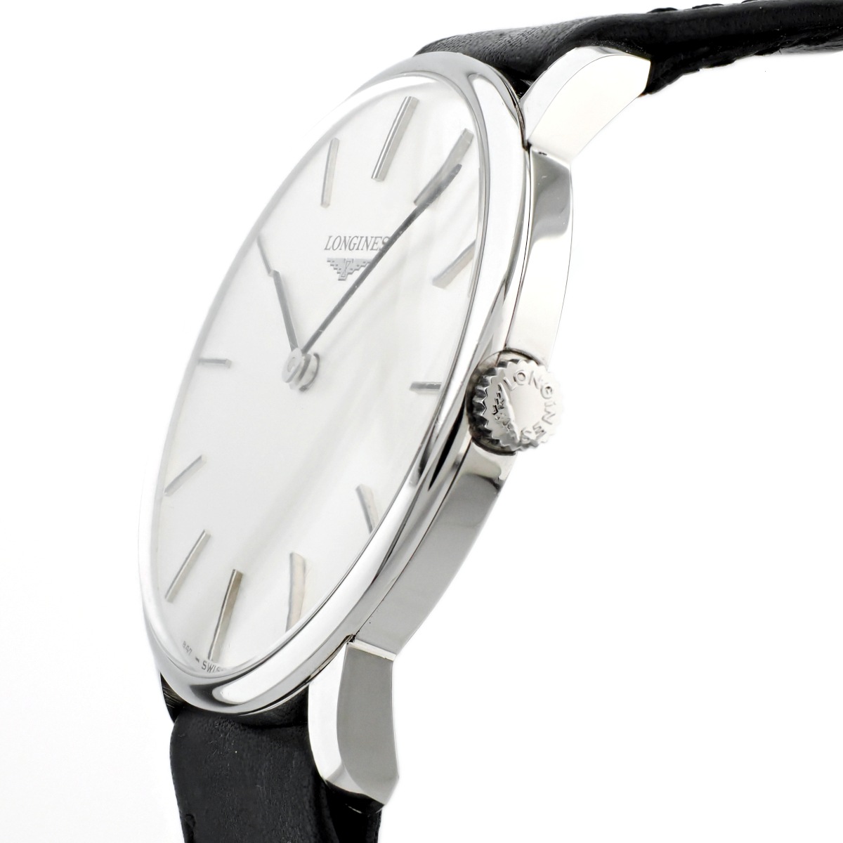 ロンジン Ref.1114 薄型ケース 2針 純正箱付き 純正尾錠 Cal.L847.4 17石 手巻 OH済 1977年製