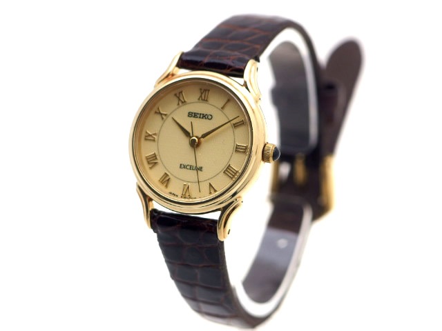 SEIKO セイコー エクセリーヌ レディースクォーツ 3針モデル コンビ
