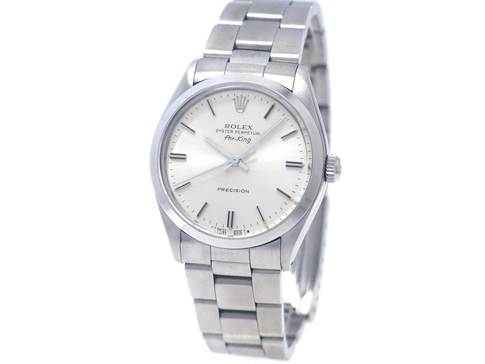 ロレックス エアキング Ref.5500 Cal.1520 自動巻 OH済 ロレックス純正ハードブレス 1986年製 Rolex