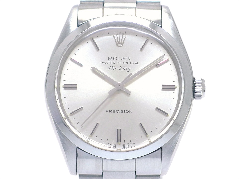 ロレックス エアキング Ref.5500 Cal.1520 自動巻 OH済 ロレックス純正ハードブレス 1986年製 Rolex