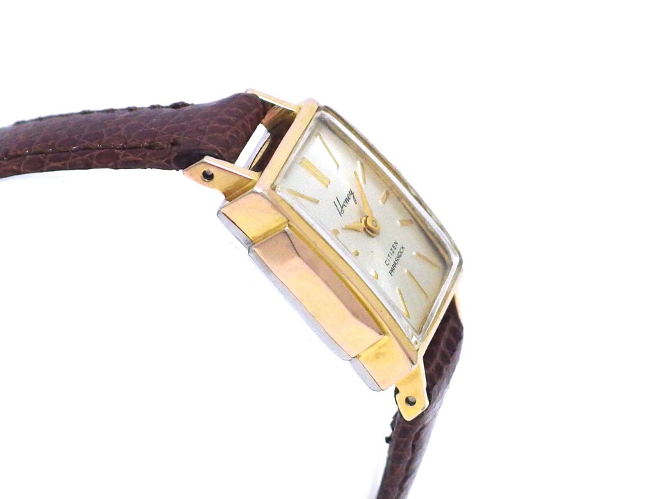 シチズン ハニー レディース GP H6602 スクエアケース 手巻 OH済 昭和37年製 Citizen