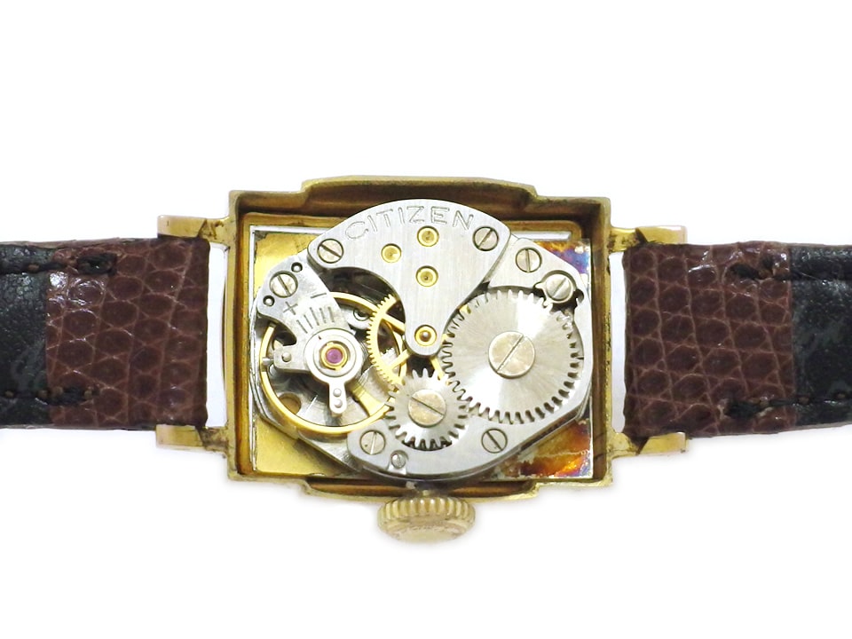 シチズン ハニー レディース GP H6602 スクエアケース 手巻 OH済 昭和