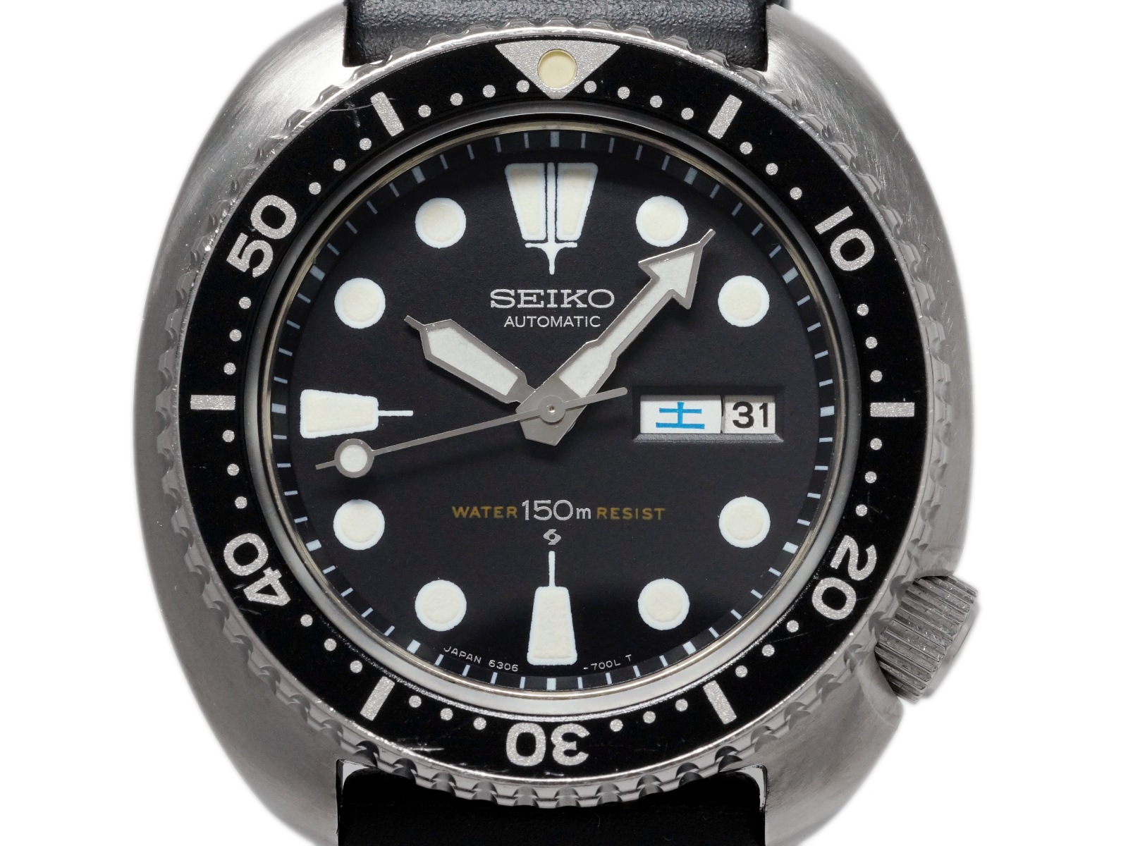 SEIKO 自動巻きダイバーズウォッチ　6306-7001 不動品 セイコー サードダイバー 6306-7001 国内仕様 新品ガラス Cal.6306A