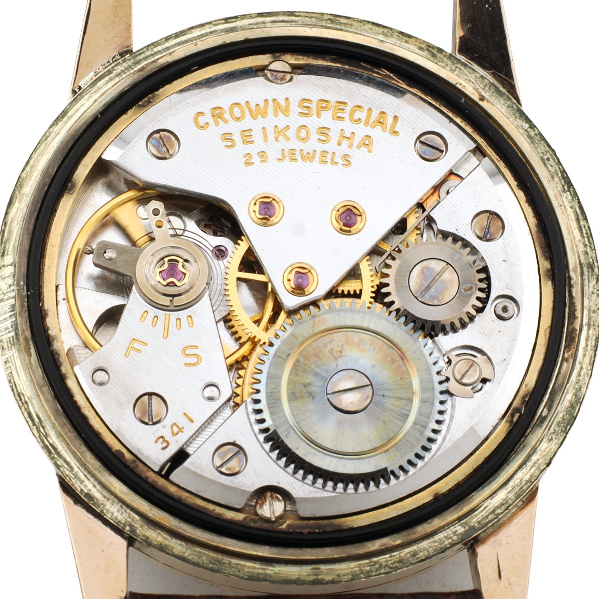 セイコー クラウンスペシャル 14K金張り J14100E SD文字盤 Cal.341 手