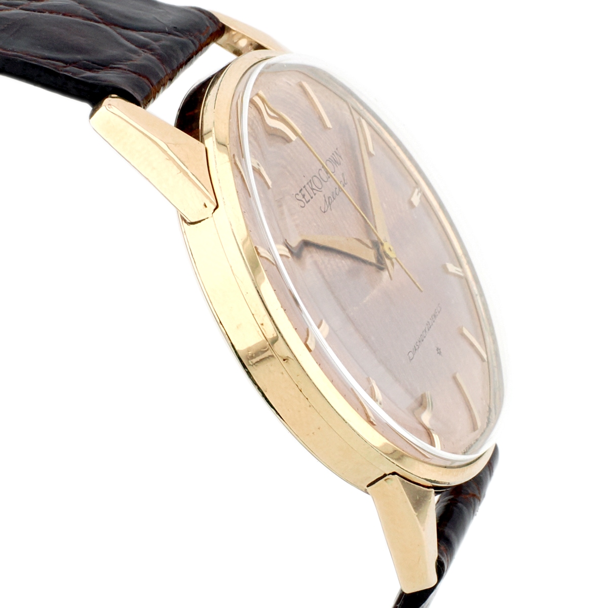 セイコー クラウンスペシャル 14K金張り J14100E SD文字盤 Cal.341 手