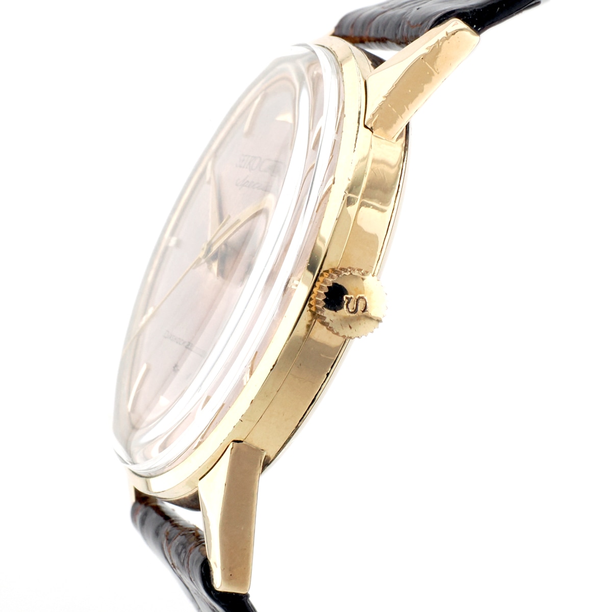 セイコー クラウンスペシャル 14K金張り J14100E SD文字盤 Cal.341 手