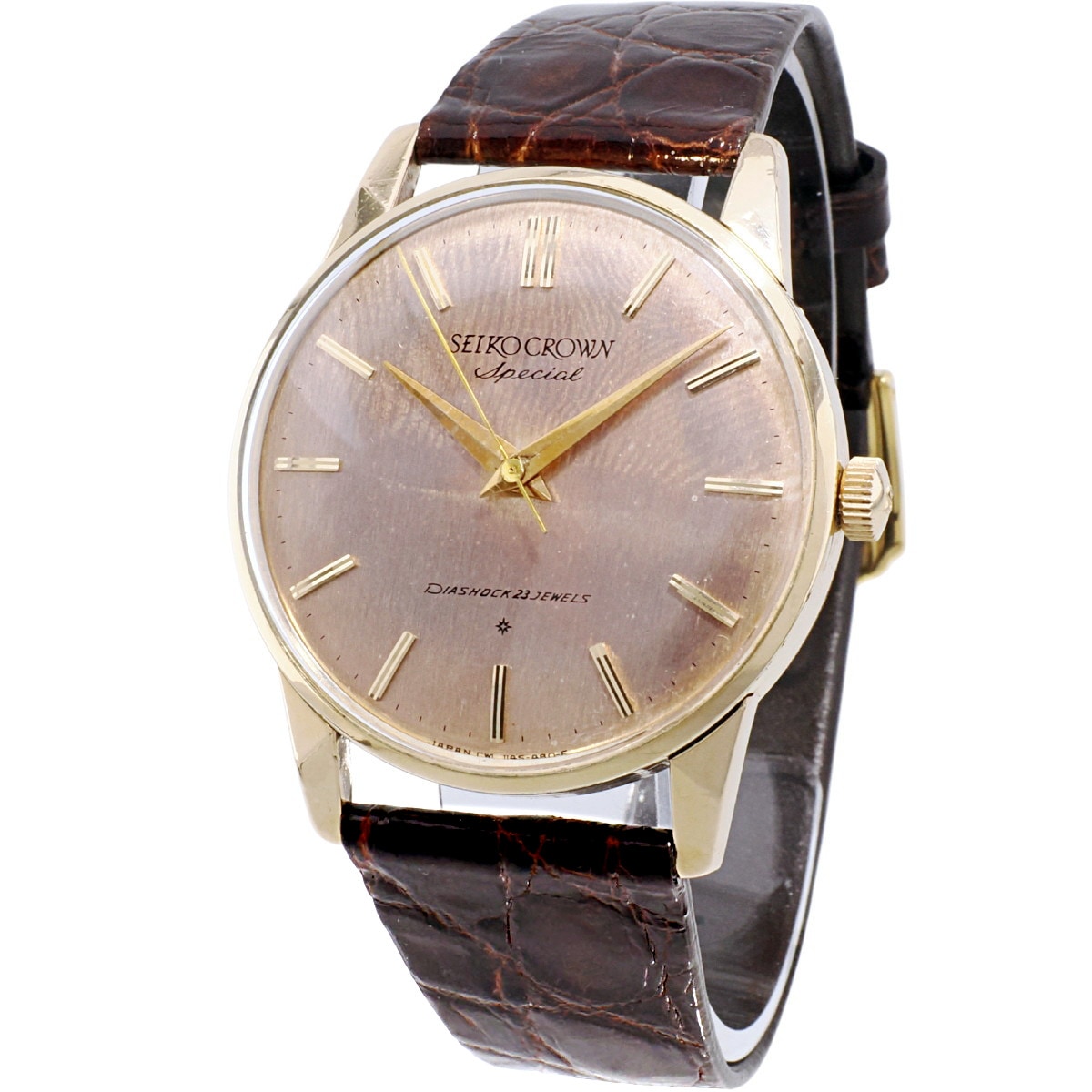 稼働品 SEIKO セイコー クラウン スペシャル J14100E セイコー クラウンスペシャル 14K金張り J14100E SD文字盤 Cal.341 手